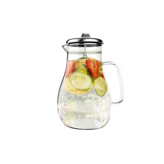 Lavish Home 64-Oz. Glass Pitcher with Lid