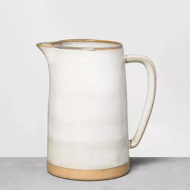 Stoneware Pitcher Gray - Hearth & Hand™ with Magnolia