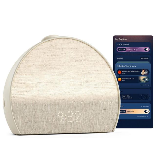 Hatch, Inc. Restore 3 Smart Sunrise Alarm Clock Sound Machine Screen-Free Bedroom Sleep Guide