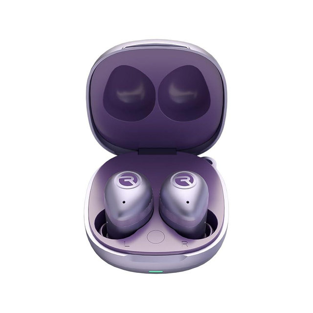Raycon Fitness Bluetooth True Wireless Earbuds with Built in Mic 56 Hours of Battery IPX7 Waterproof Active Noise Cancellation and Awareness Mode Bluetooth 5.3 Portable Sport (Purple)
