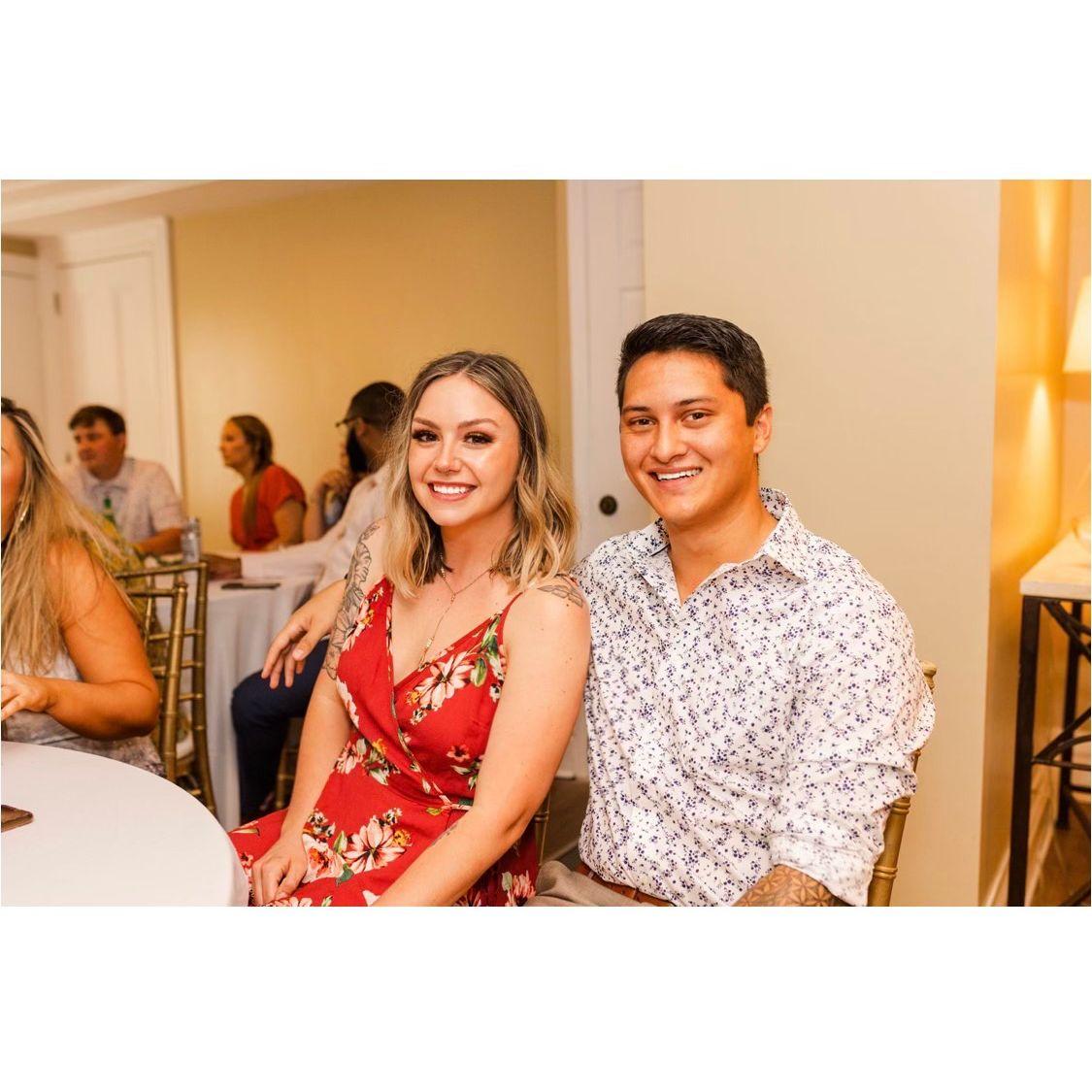 The first wedding we attended together