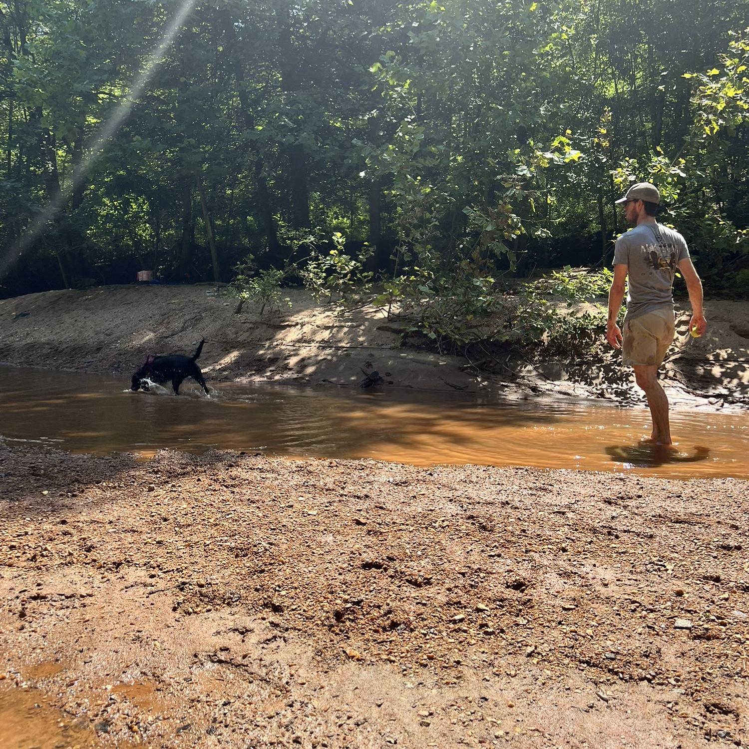 More water adventures! Kleo loves her ball!