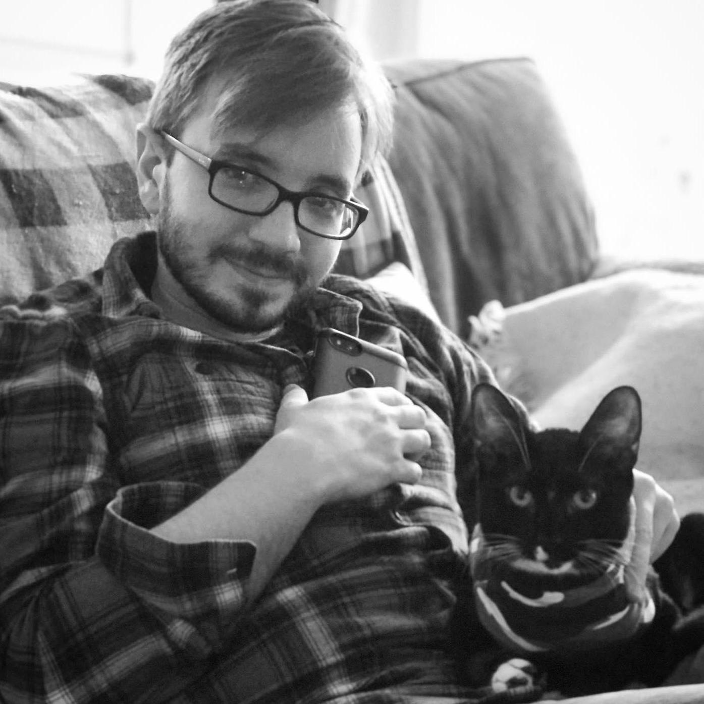 Jonny with our youngest monster - Drucilla