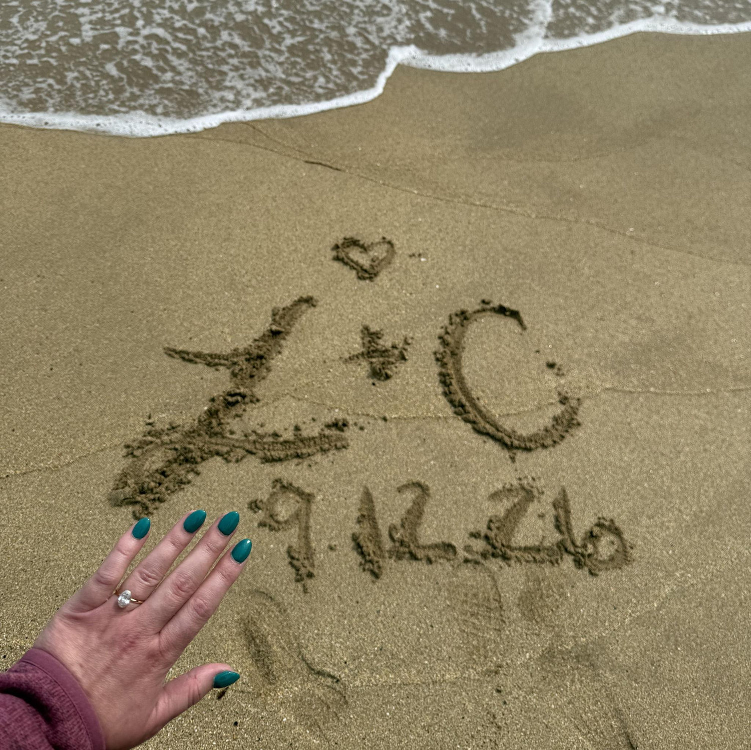 Acadia National Park beach - engagement trip