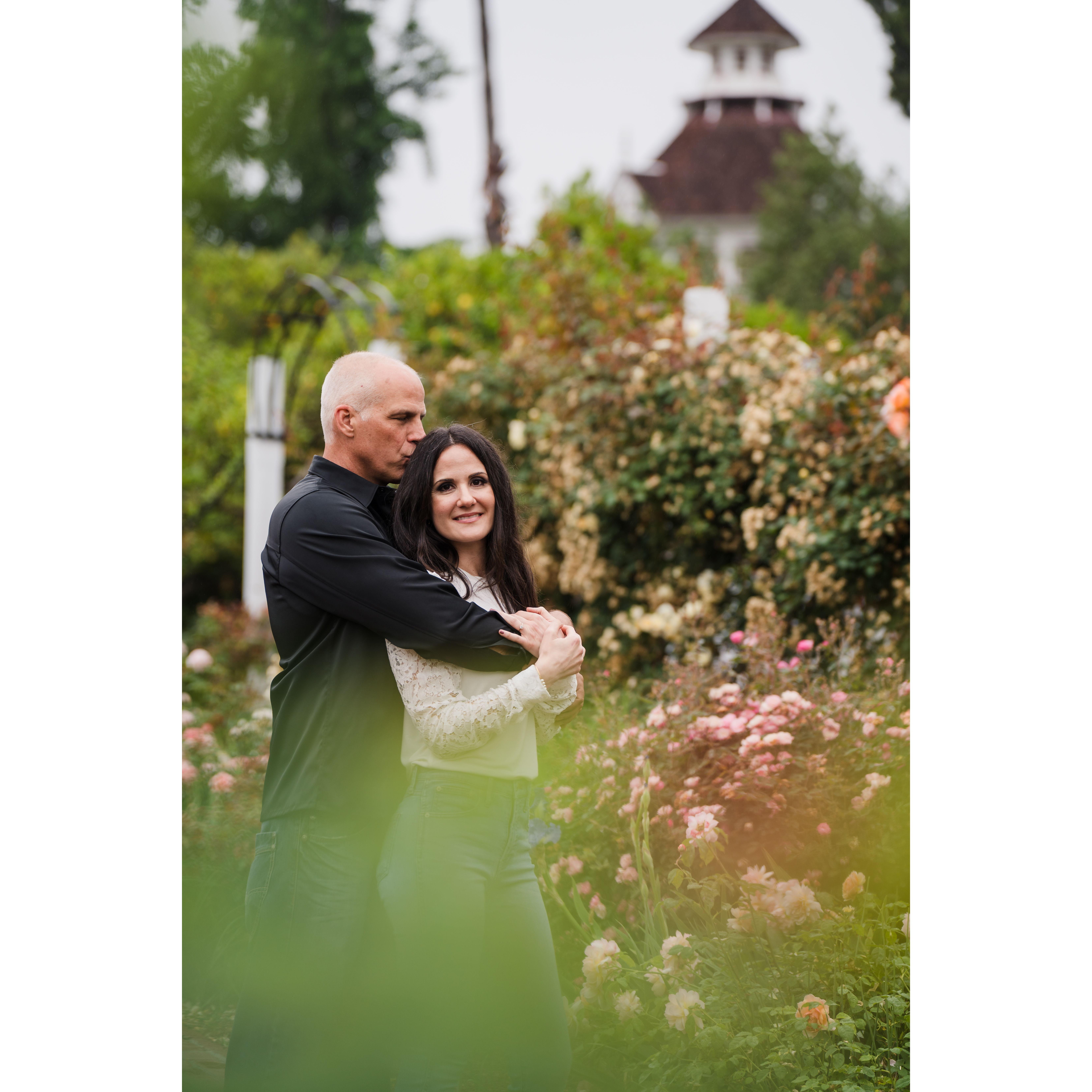 June 2023 engagement photo shoot at LA Arboretum & Botanical Garden