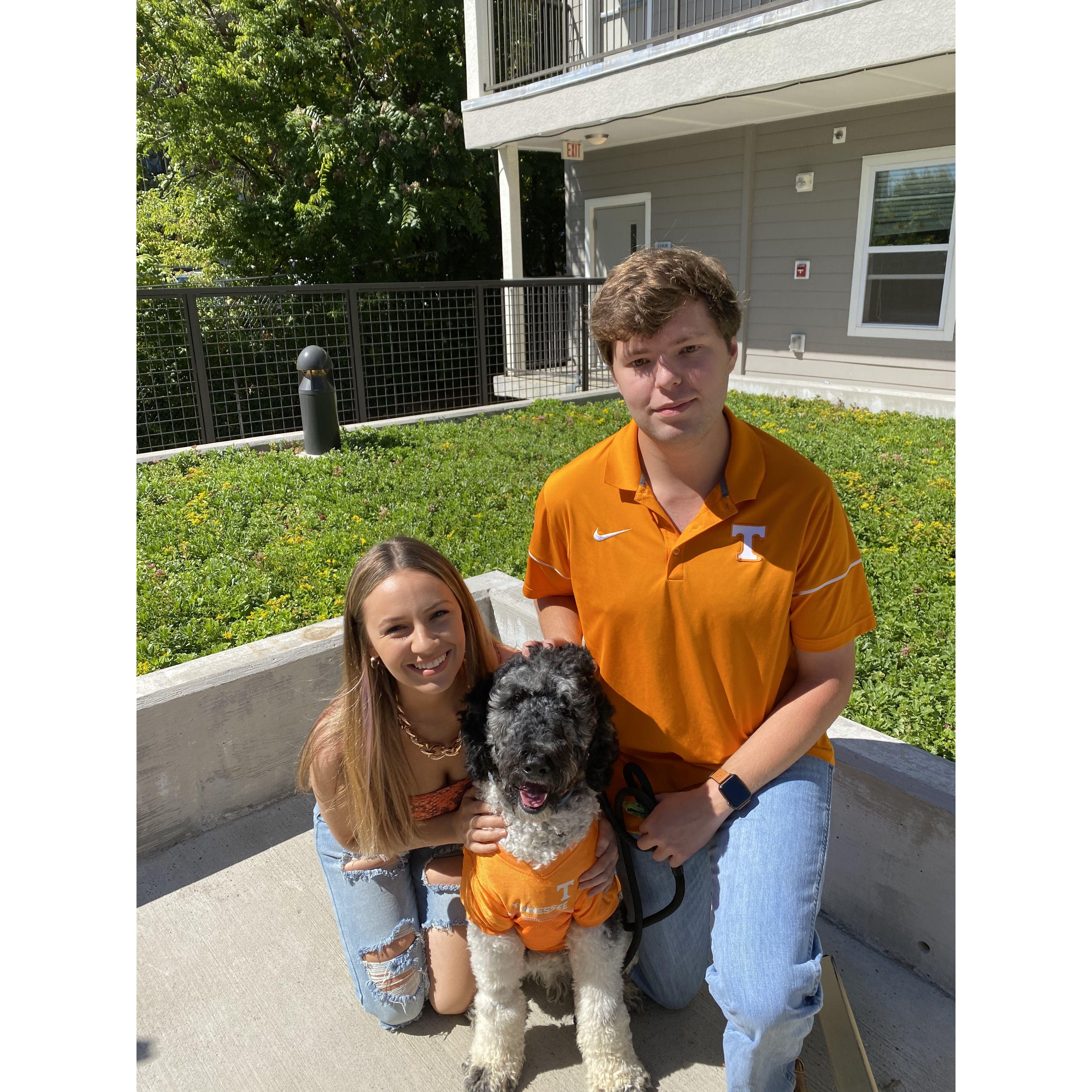 Charlie's first gameday! 2020