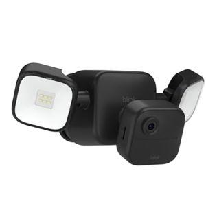 Blink Outdoor 4 Floodlight Camera (newest model), Wire-free smart security camera, 700 lumens, two-year battery life, HD live view, enhanced motion detection, Works with Alexa- 1 camera system