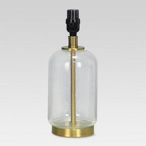 Bubble Glass with Brass Detail Small Lamp Base Clear Lamp Only - Threshold™