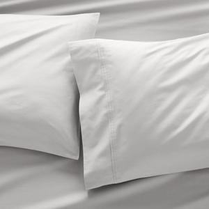 Dove Grey Sateen Pillowcases King, Set of 2