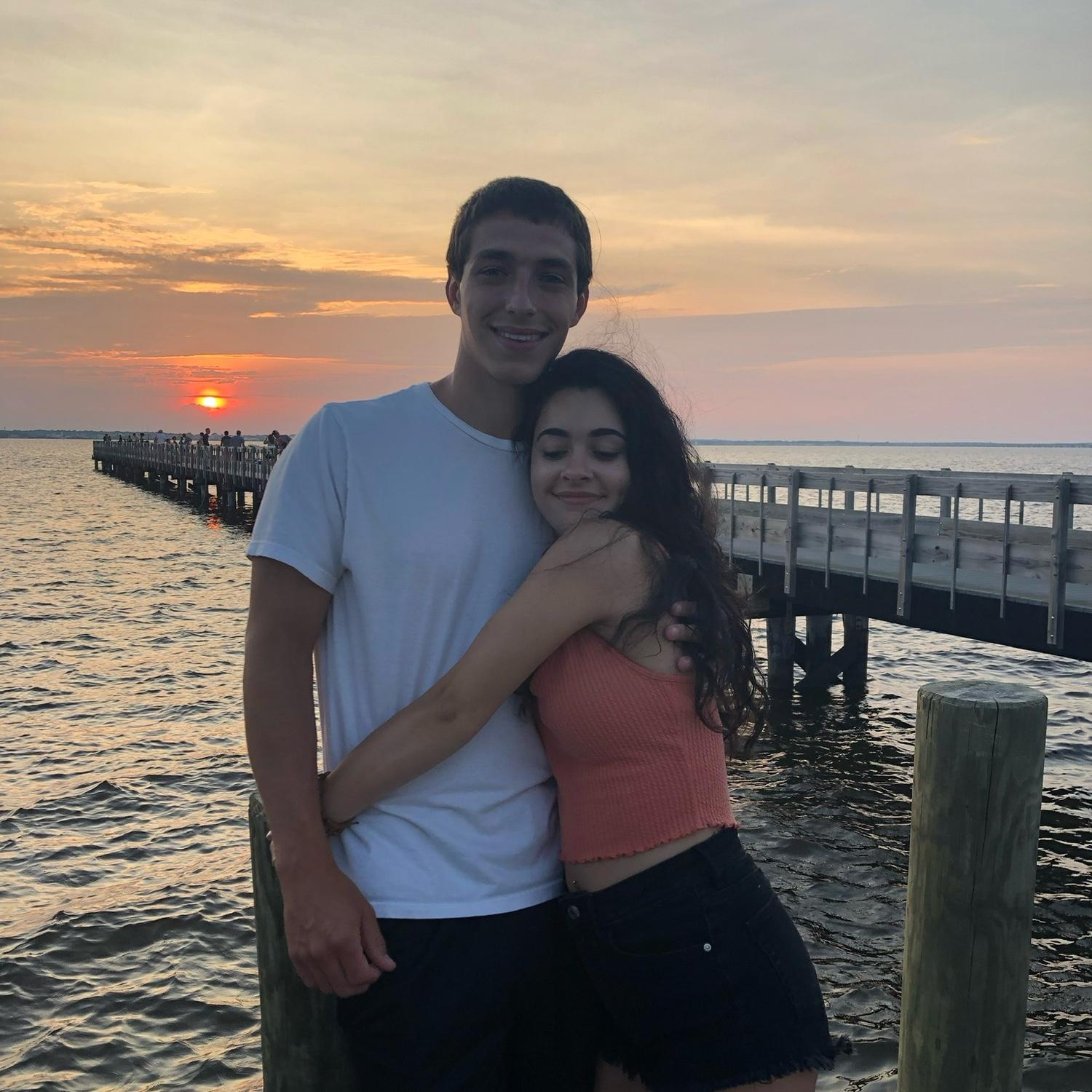 Our first time going to the bay together (which is where Alex proposed) in summer 2019.