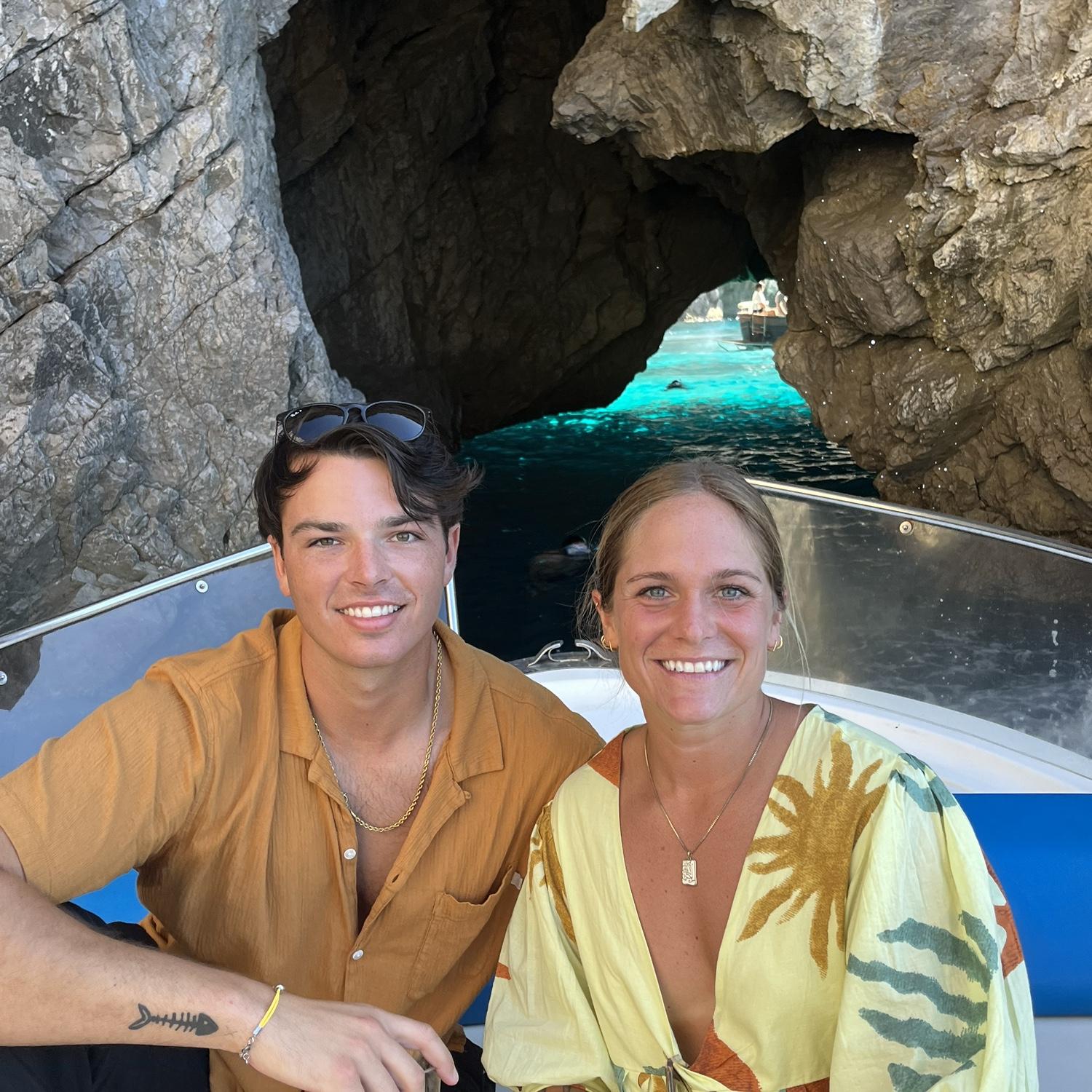 Boat trip in Capri, Italy