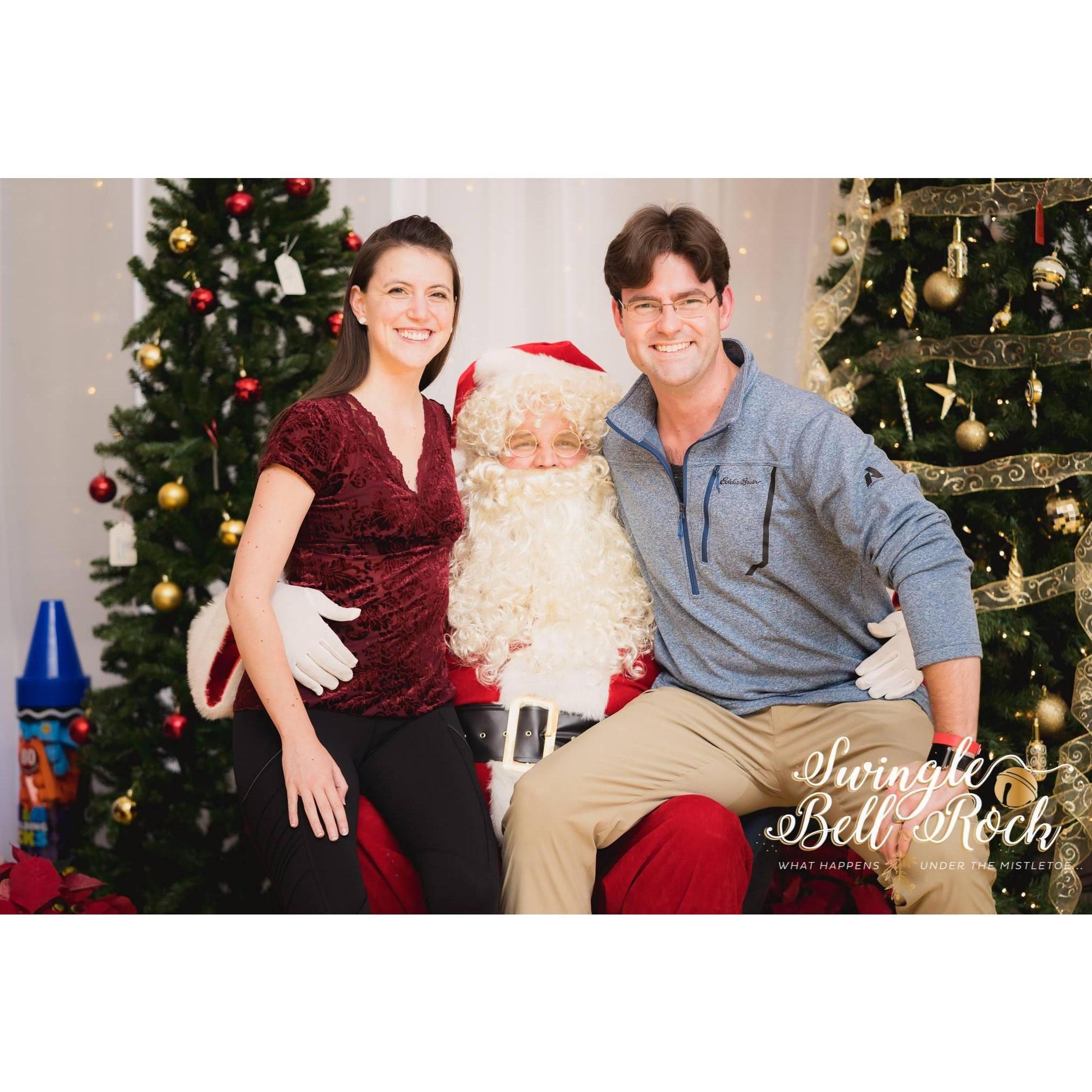 After making a toy donation at Swingle Bell Rock we got to take a picture with Santa