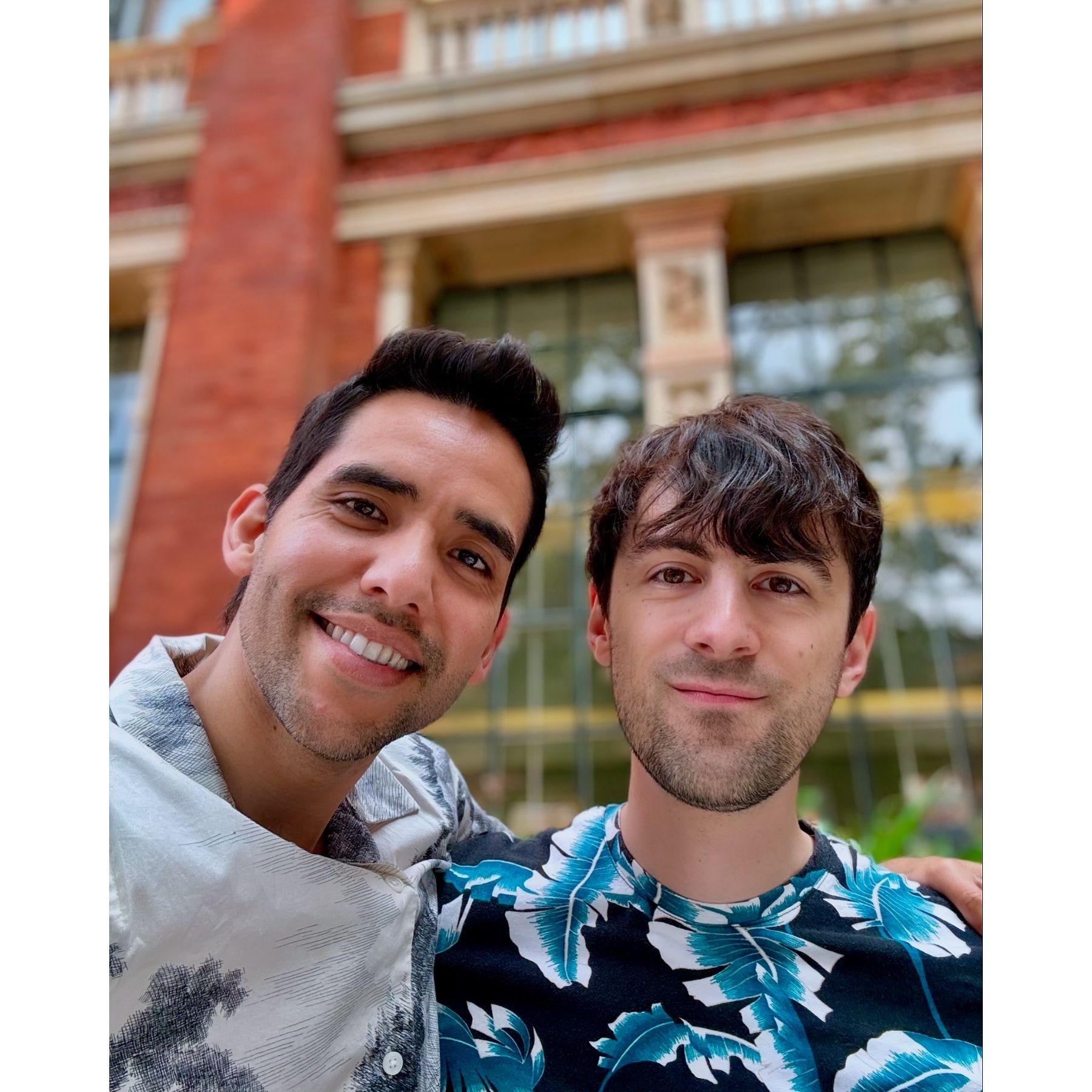 We loved the Victoria and Albert Museum so much that we included a bonus picture of us there!