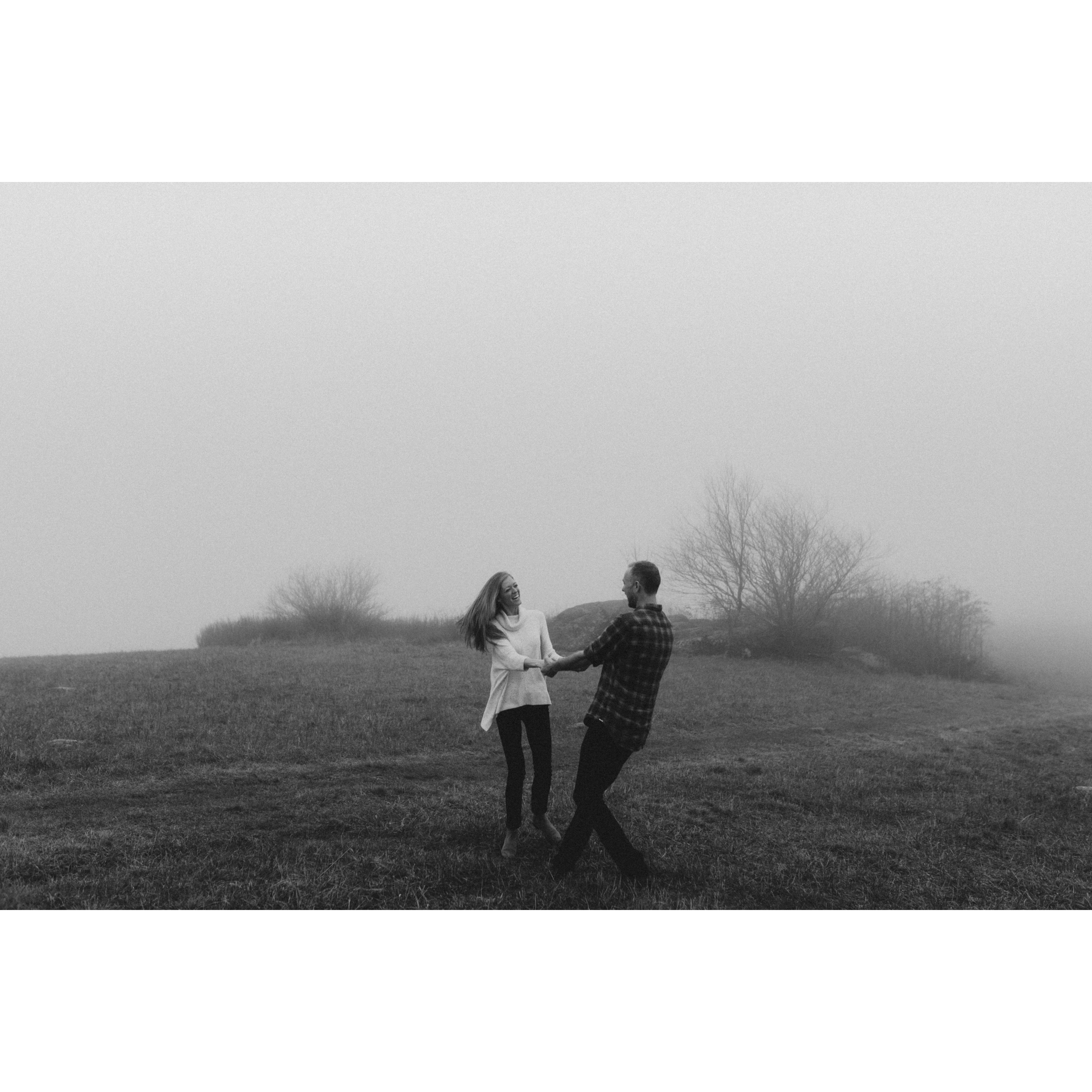 Engagement photos at Cole Mountain (Alexa Ann Photography)