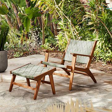 Bondi Outdoor Lounge Chair & Ottoman Set