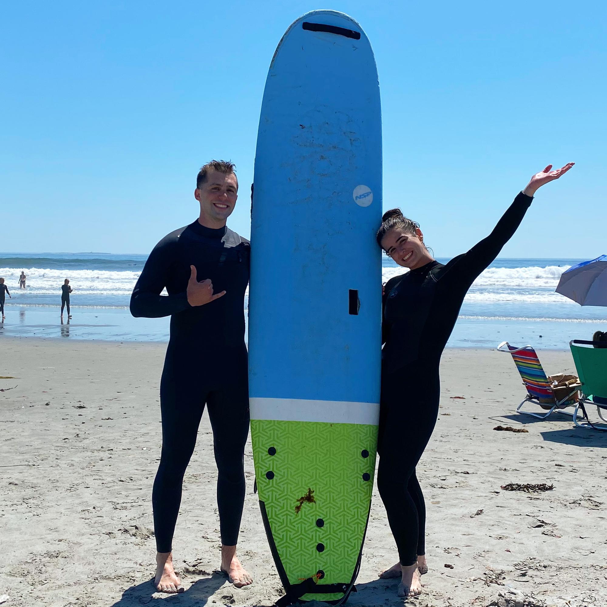 First time surfing together!