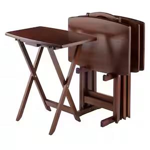 5-Piece Walnut Snack Table