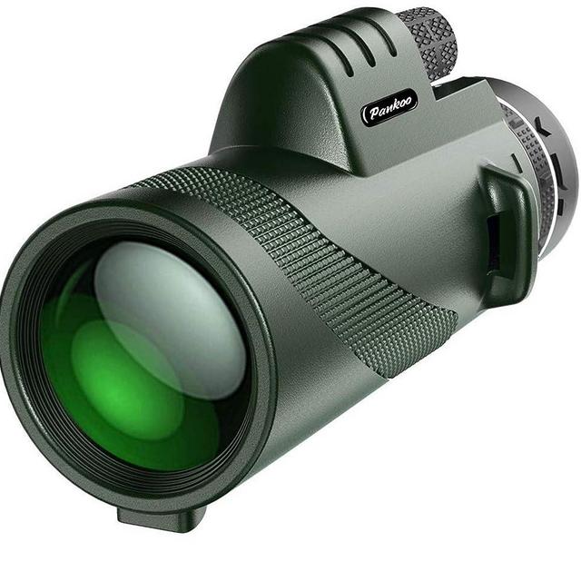 Pankoo 40X60 Monocular Telescope High Power Monocular for Adults with Phone Adapter& Tripod& Hand Strap Low Night Vision Monocular Equipped with BAK4 Prism for Bird Watching Hunting Traveling Concert