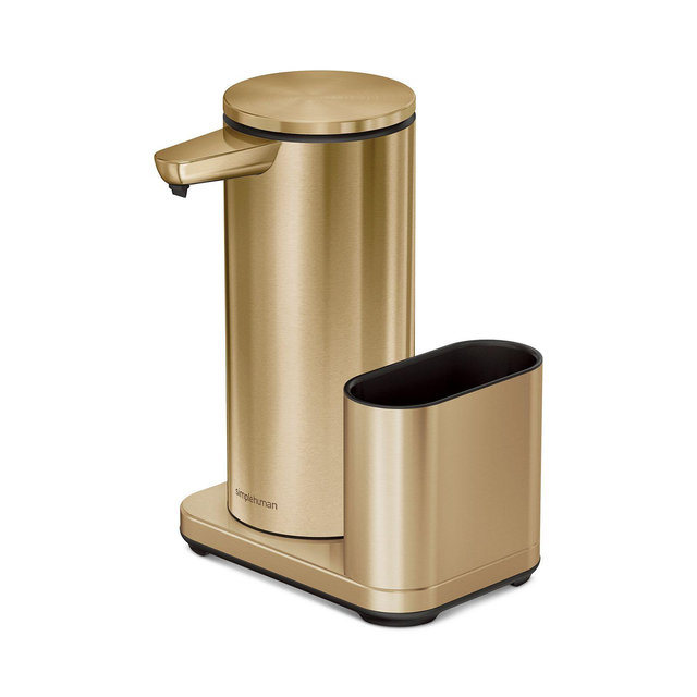 simplehuman 14 Oz Sensor Soap Pump with Caddy