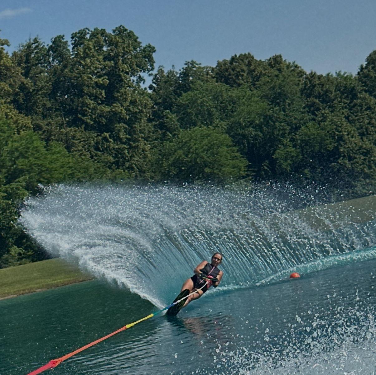 Heather made the ski course in Mich.!