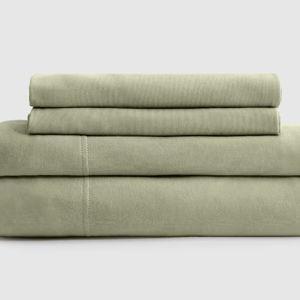 Organic Jersey Sheet Set - Moss, Queen
