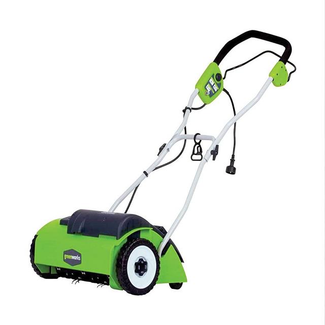 Greenworks 10 Amp 14-Inch Corded Dethatcher, 27022