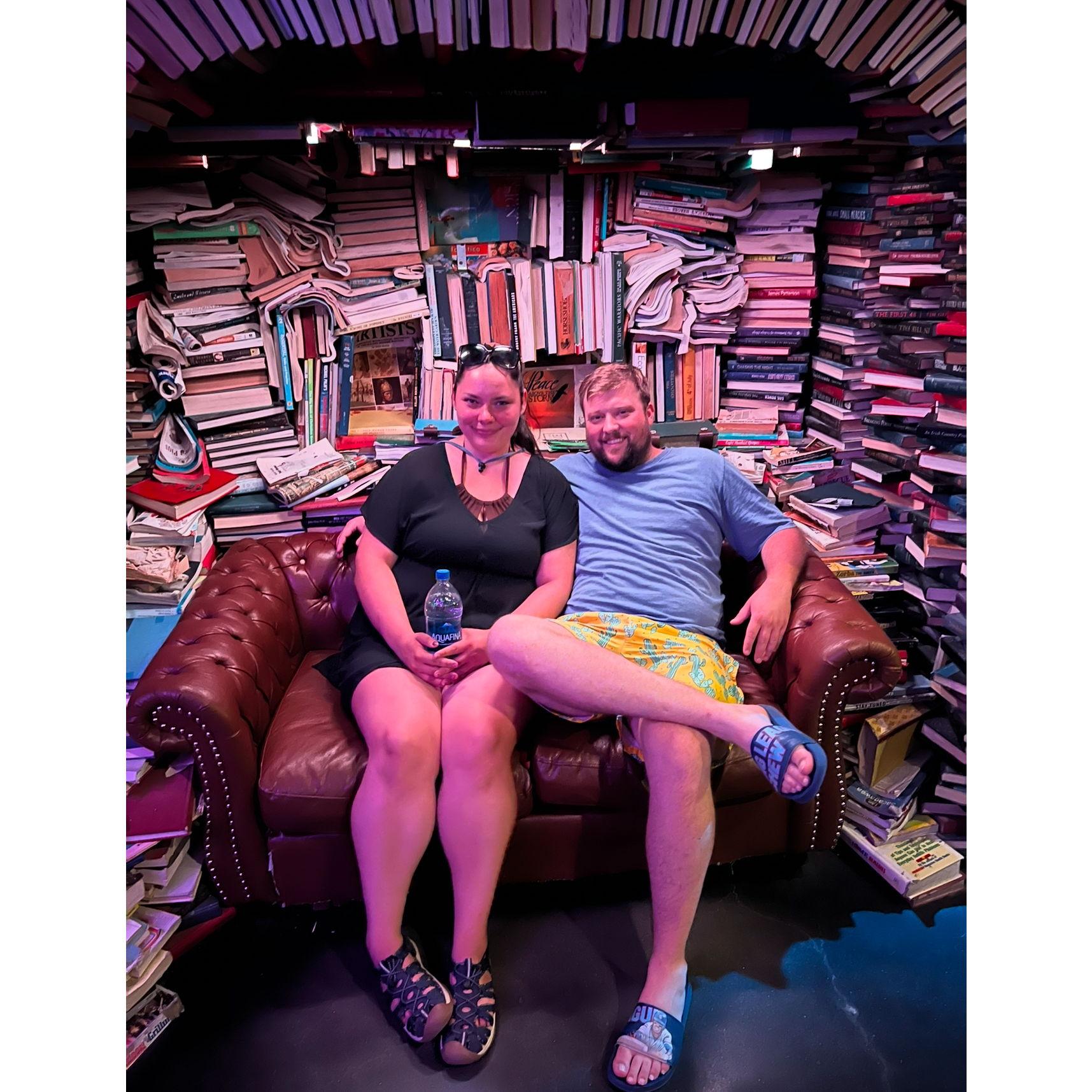 Meow Wolf Denver (after swimming apparently?)