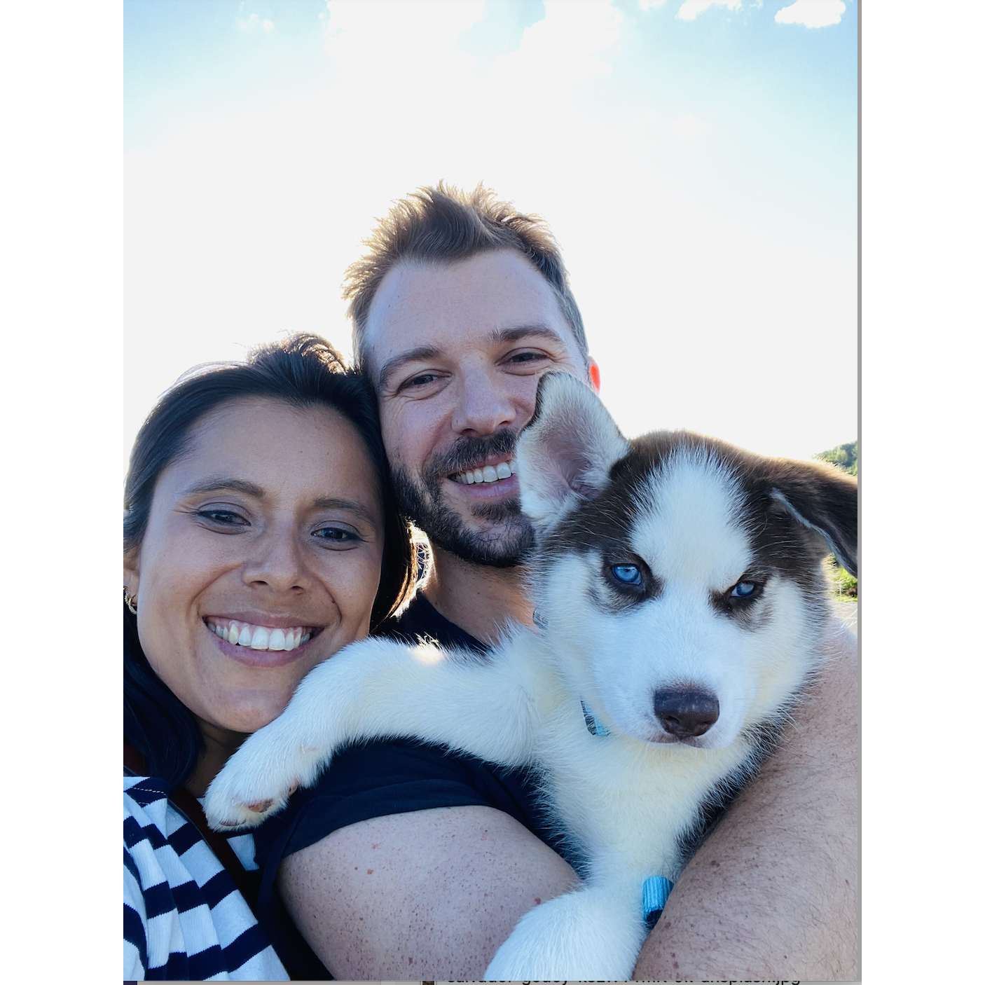 When we picked up Lex to move in with us!