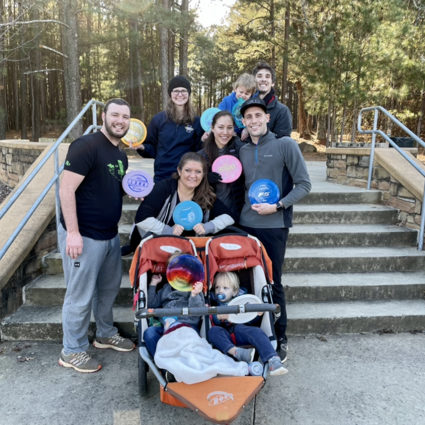 disc golf is a favorite past time of the Denmeades