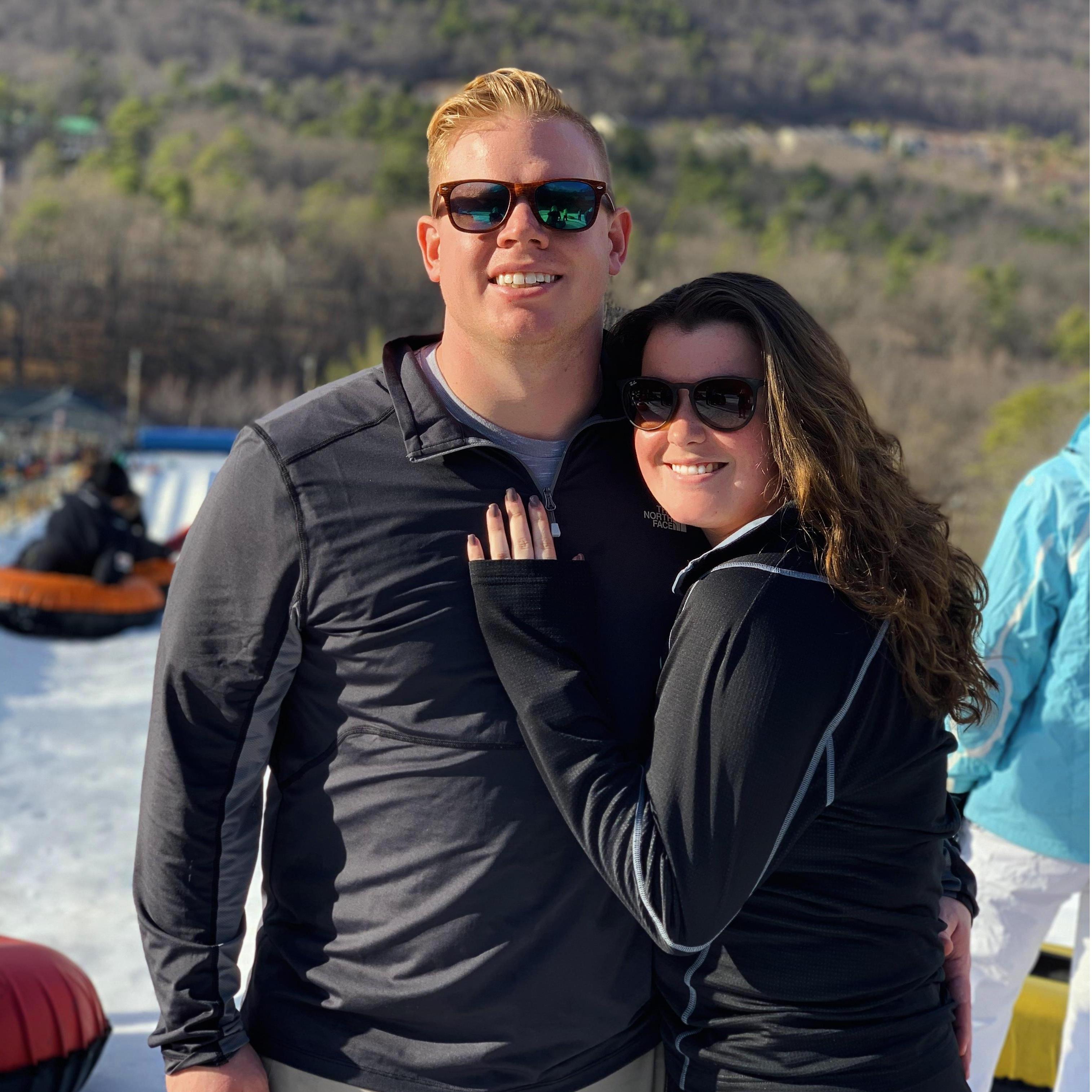 February 2020: Erin decided tubing was more her pace