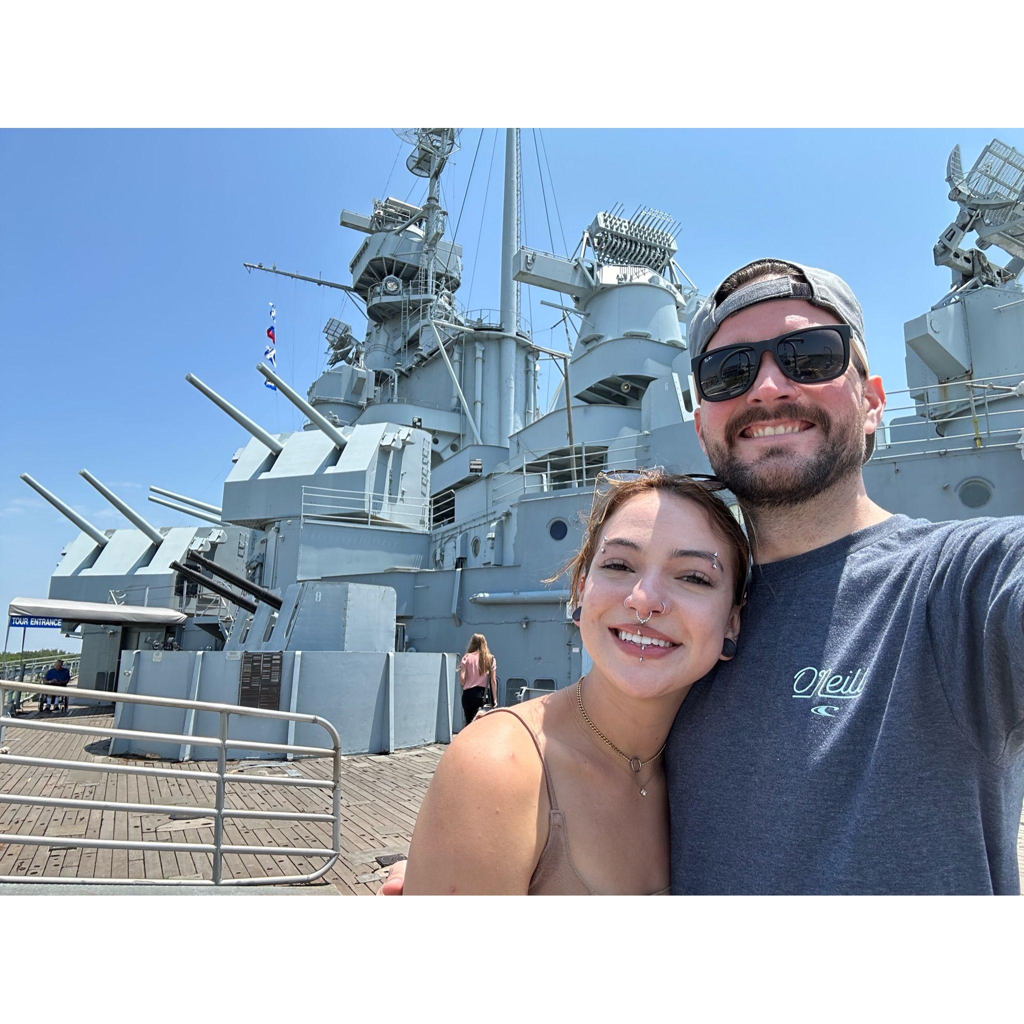 Our stop at the U.S.S ALABAMA