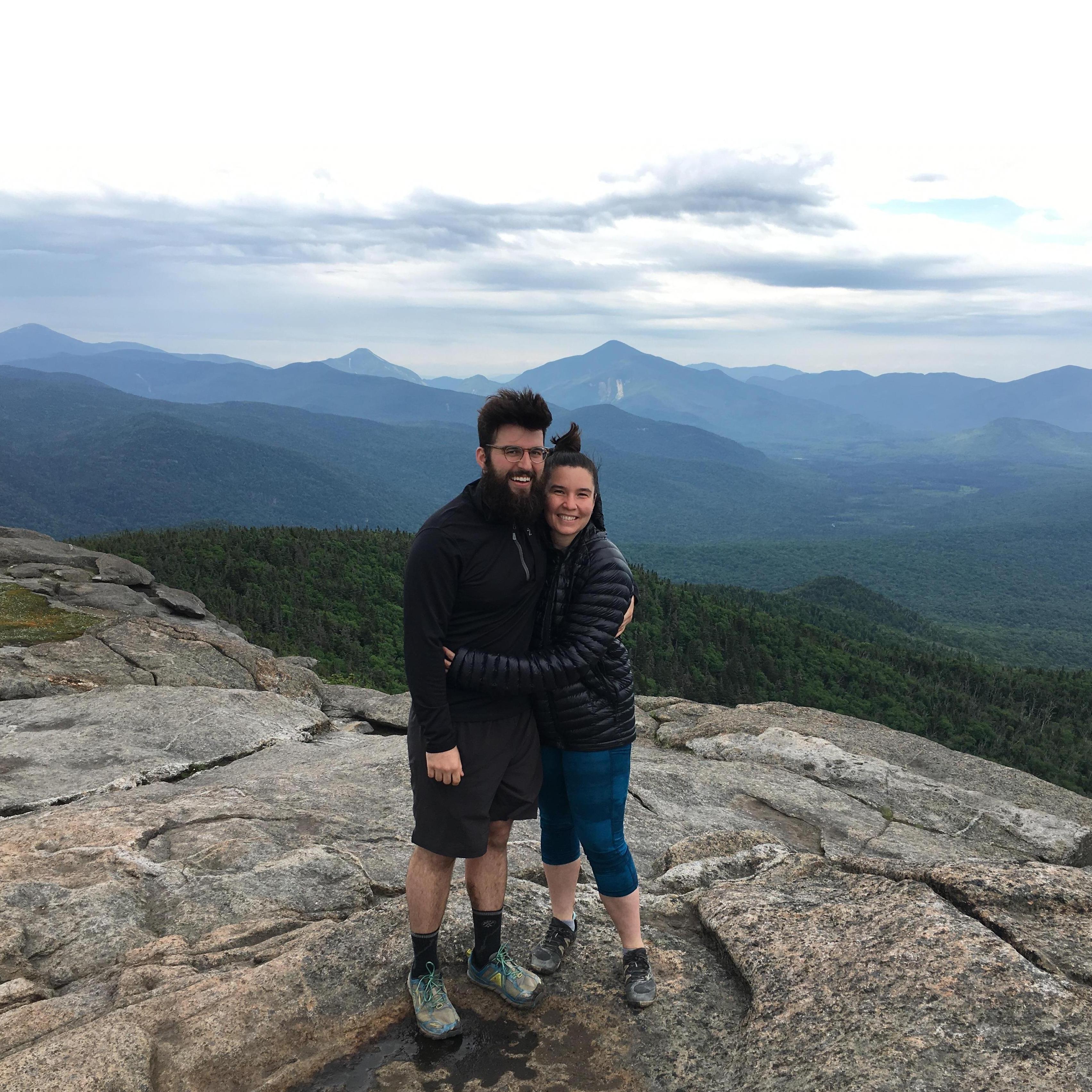 On top of Cascade Mountain in NY's Adirondacks in July 2019.