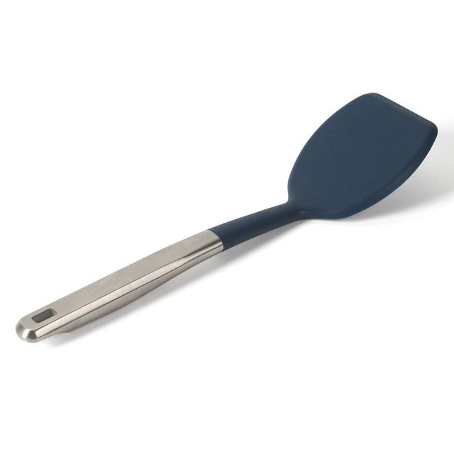 Calphalon Prime Stainless Steel Turner W/Navy Blue Sillicone Head