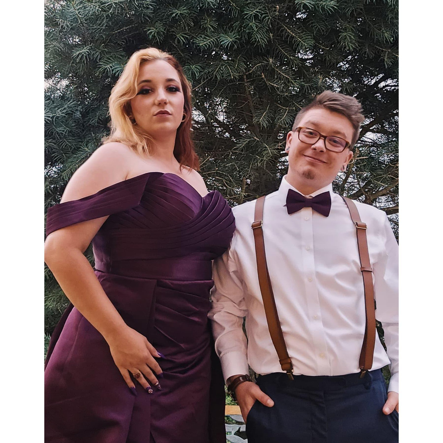stealing a moment with Aaron at his friend's wedding