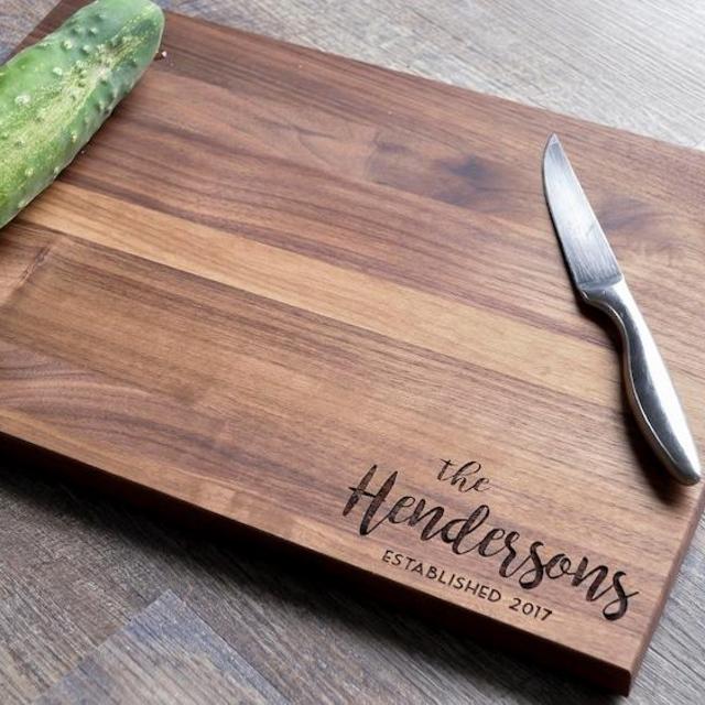 Personalized Cutting Board - Engraved Cutting Board, Custom Cutting Board, Wedding Gift, Housewarming Gift, Anniversary Gift, Engagement