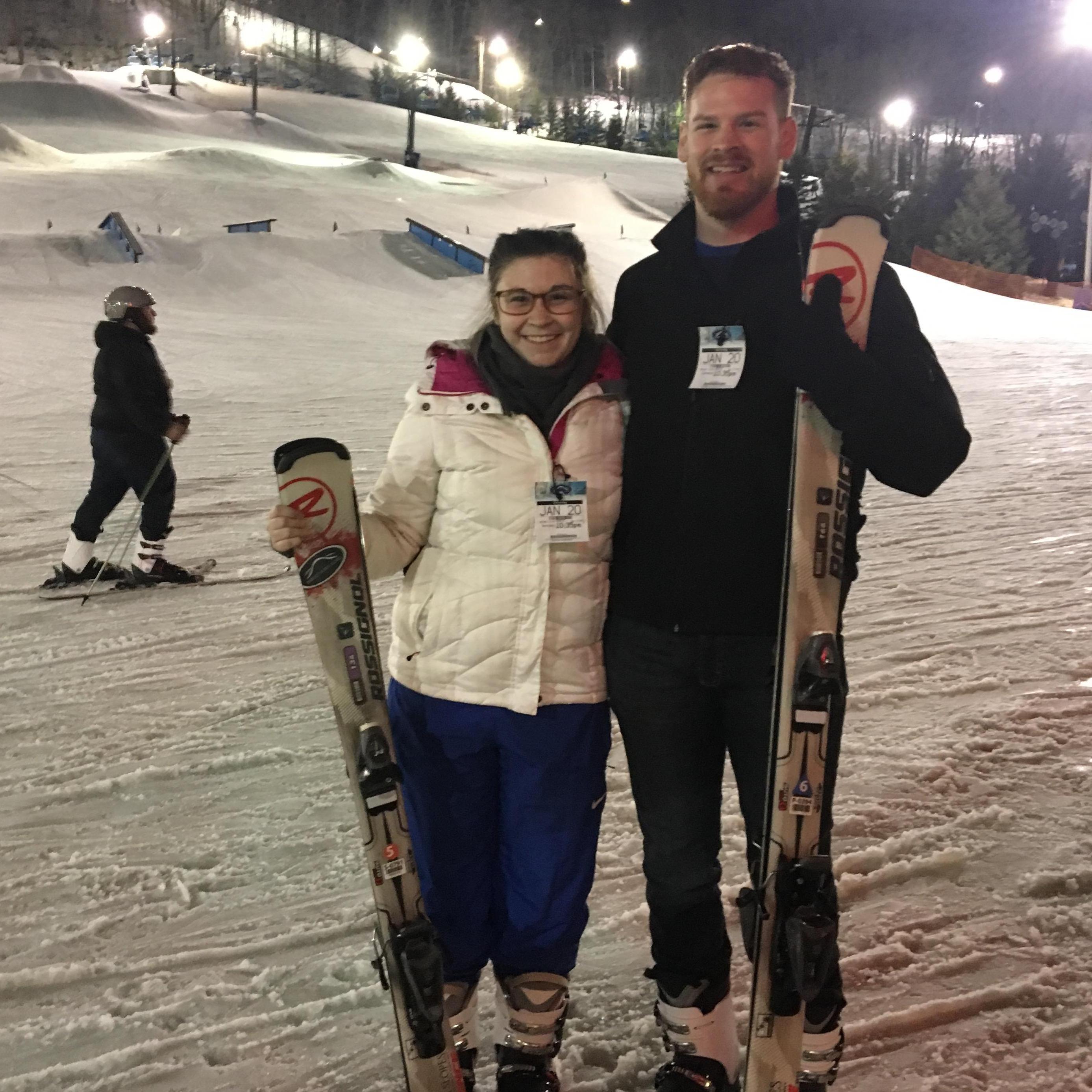 Skiing at Perfect North
