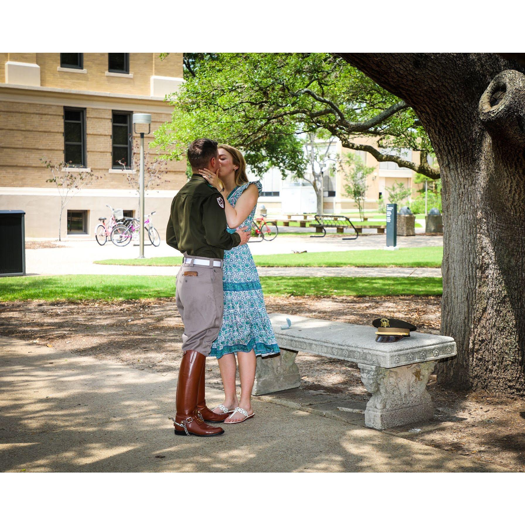 The Texas A&M tradition says that if a couple walks together underneath the Century Tree, they will get married, and if a proposal takes place under the tree, the marriage will last forever!