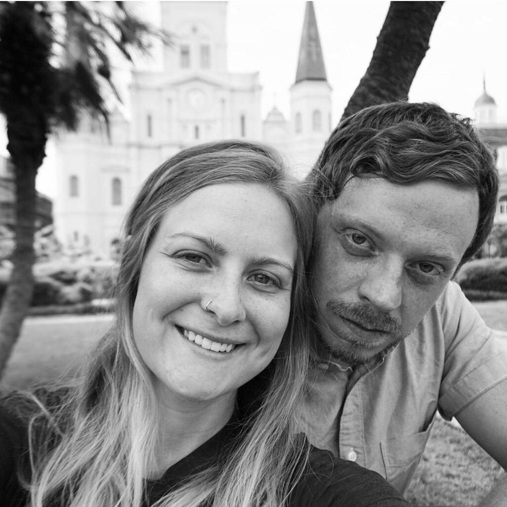 Our trip to New Orleans! We were sitting in Jackson Square, on a beautiful day. I swore this was the moment when Justin was going to propose... He had the ring on him, BUT HE DID NOT PROPOSE!!