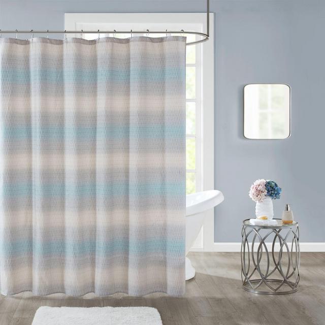 Adina 72-Inch x 72-Inch Shower Curtain in Aqua