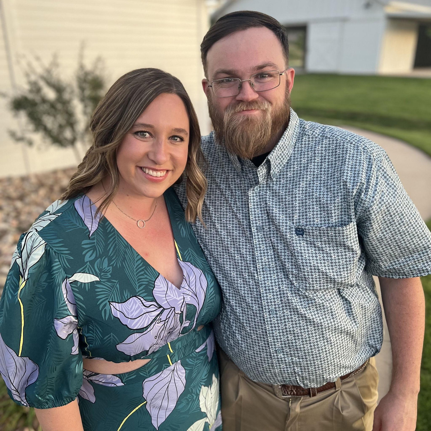 My wedding date. He caught the garter.