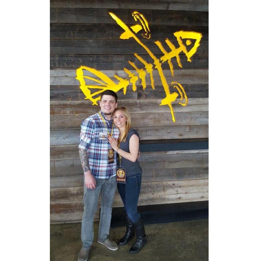 Our first brewery tour, April 2016
