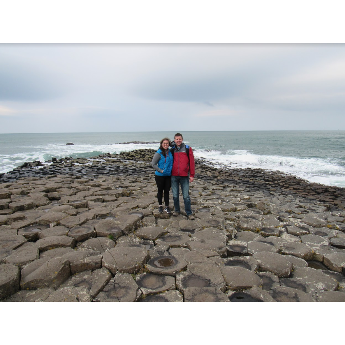 At Giant's Causeway in Northern Ireland