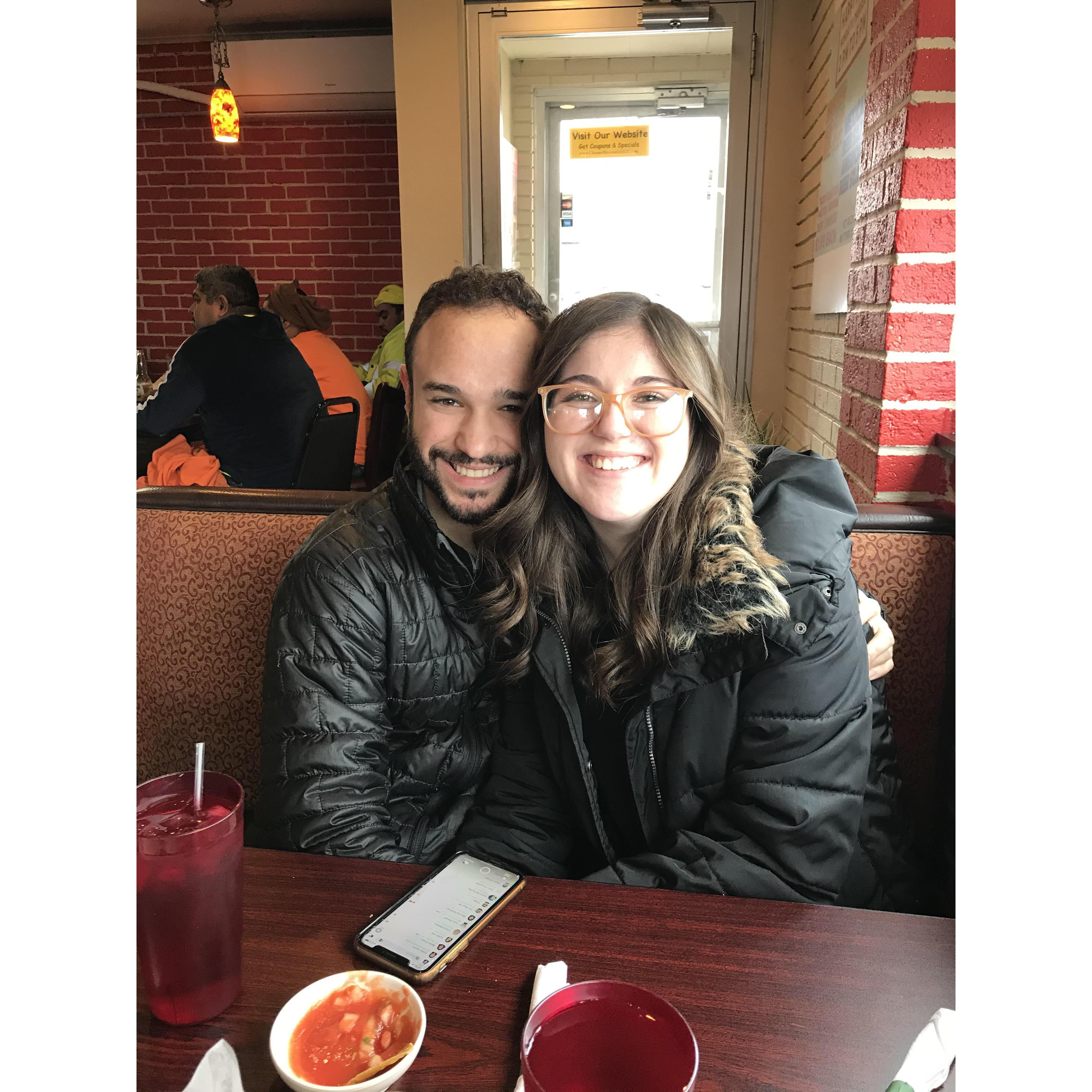 During one of our traditional after-church mexican food trips