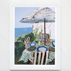Blakely Made "Italian Summer" Print [18x24 gallery white frame]
