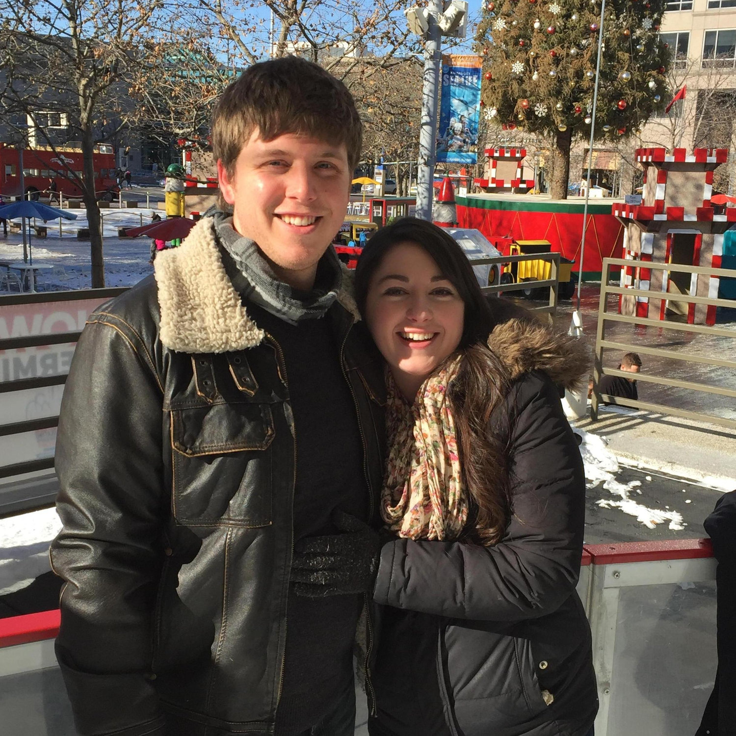December 2016; Crown Center ice skating in Kansas City