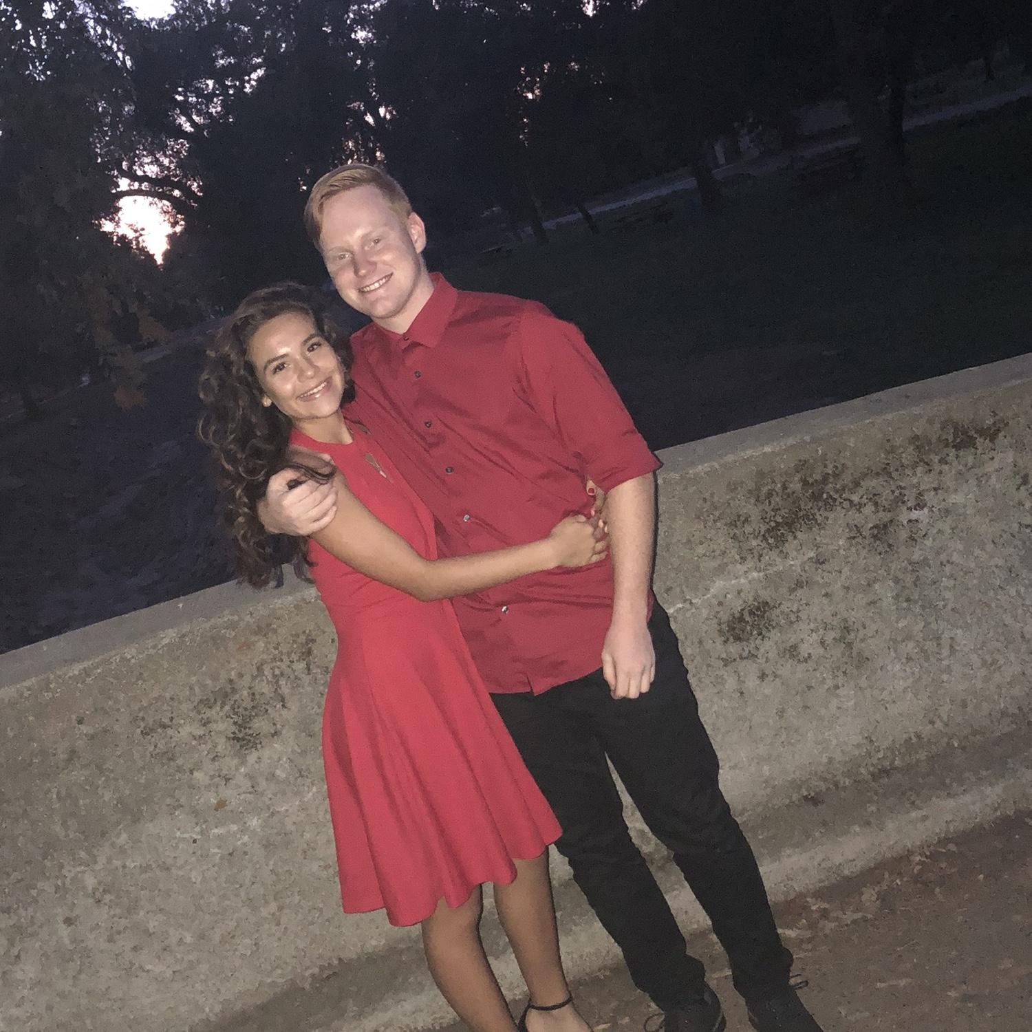 Ashley and Todd at their first dance together!
