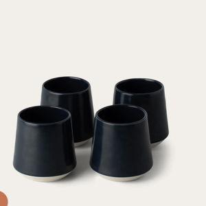 Cappuccino Cups, Midnight Blue (1 Set)