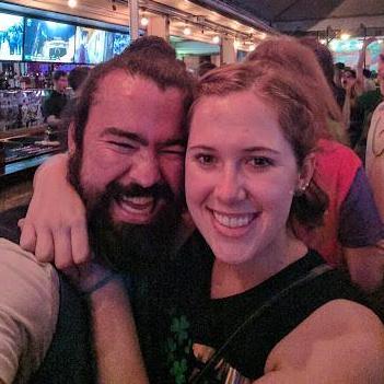 St. Patrick's Day 2017: the first photo we ever took together and one of Marcie's all time favorite photos.