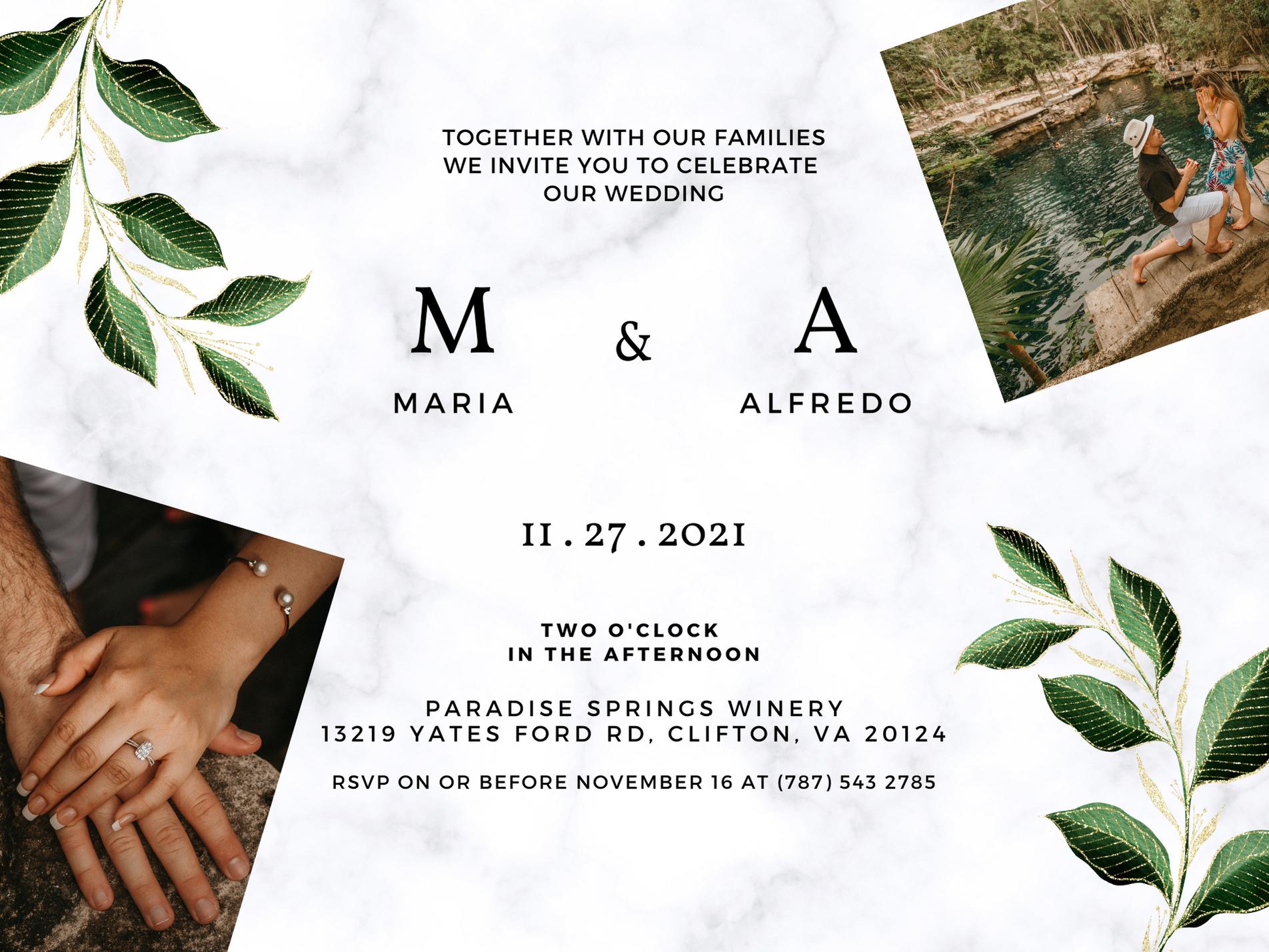 The Wedding Website of Alfredo Deschamps and Maria Morales