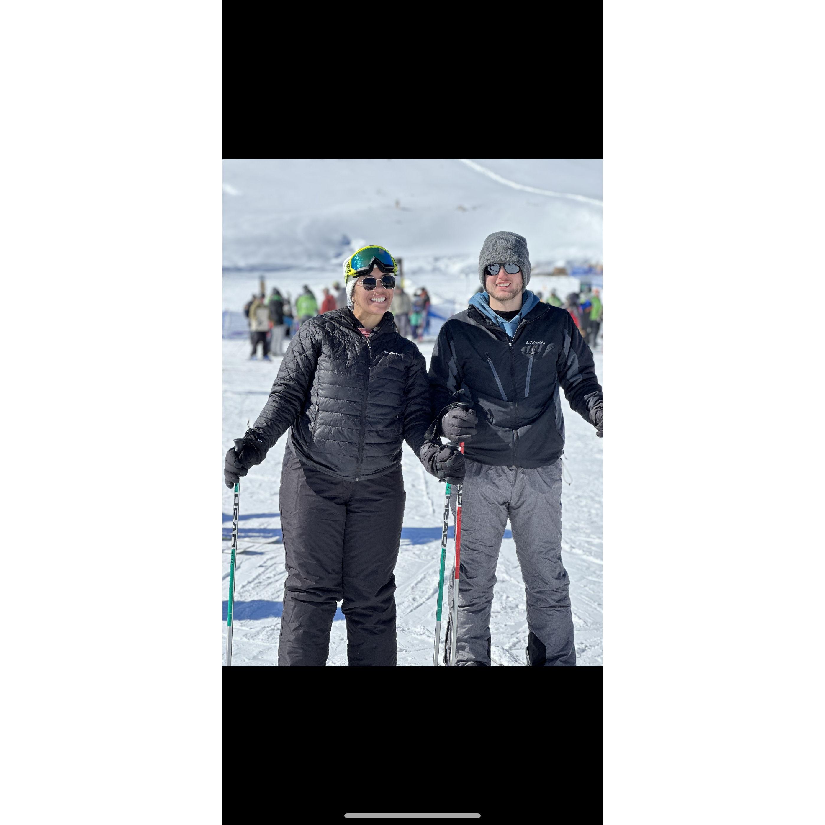 My first time skiing